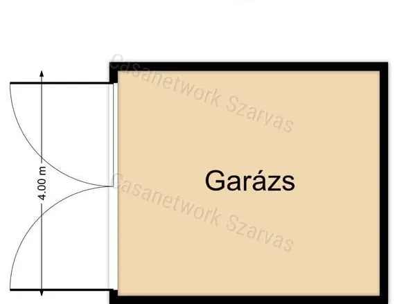 Eladó garázs Szarvas 14 nm