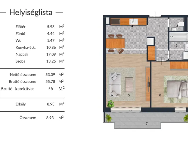 Eladó lakás Budapest XIV. kerület, Alsórákos, Bartl János utca 56 nm