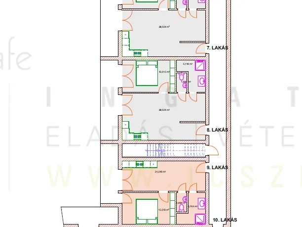 Eladó lakás Hódmezővásárhely, Kinizii utca 40 nm