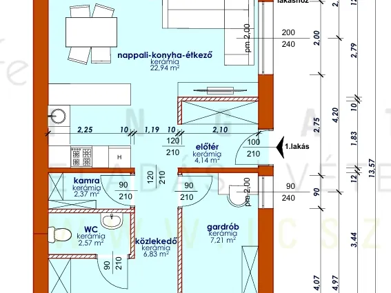 Eladó lakás Hódmezővásárhely 62 nm
