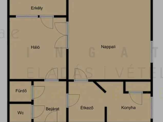 Eladó lakás Makó, Csanád vezér tér 53 nm
