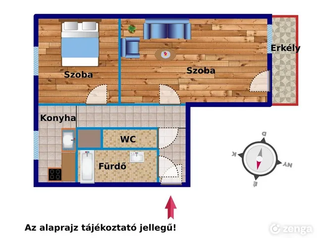 Eladó lakás Dunaújváros, Béke városrész, Lajos király utca 52 nm