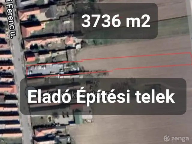 Eladó telek Bonyhád 3736 nm