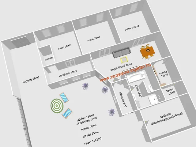 Eladó ház Őcsény, Mátyás király utca 130 nm