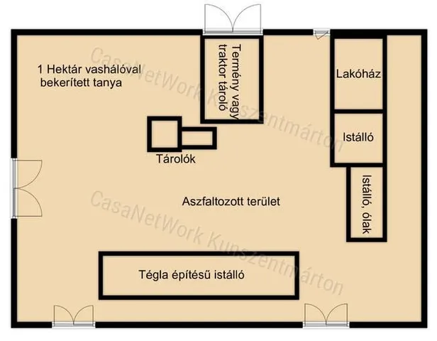 Eladó mezőgazdasági ingatlan Folyás 400 nm