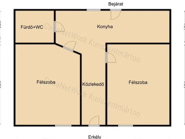 Eladó nyaraló Cserkeszőlő 66 nm