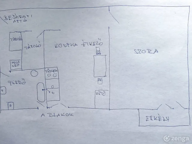 Kiadó lakás Kecskemét 39 nm