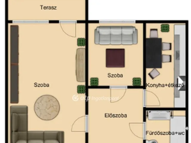 Eladó lakás Hajdúszoboszló 40 nm