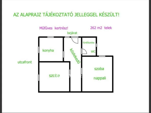 Eladó ház Hajdúböszörmény 55 nm
