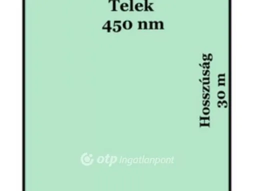Eladó telek Ebes 450 nm