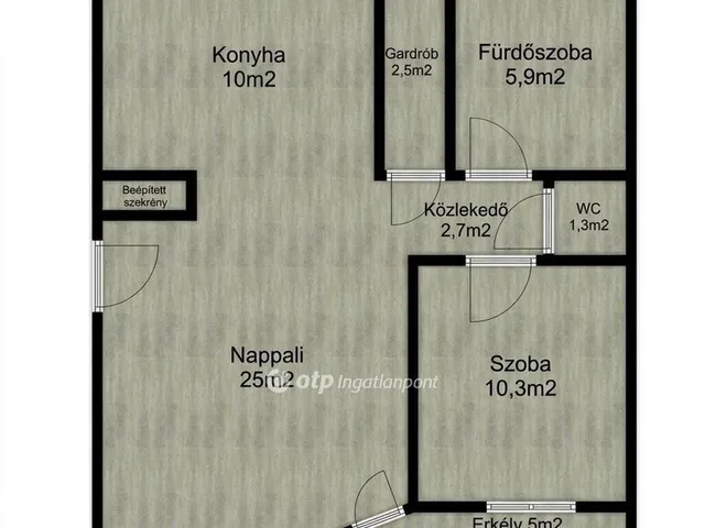 Eladó lakás Hajdúszoboszló 56 nm
