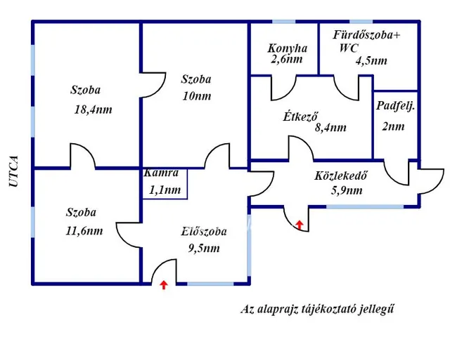 Eladó ház Tiszaörs 72 nm