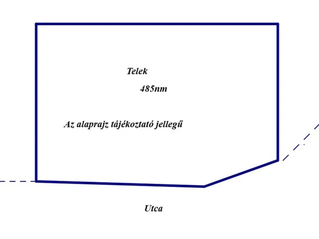 Eladó telek Abádszalók 485 nm