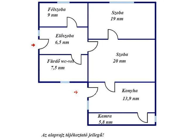Eladó ház Jánoshida 81 nm