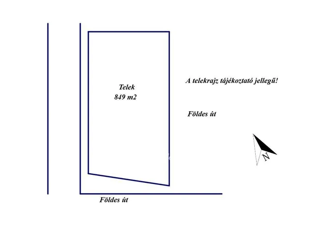 Eladó telek Gomba 849 nm