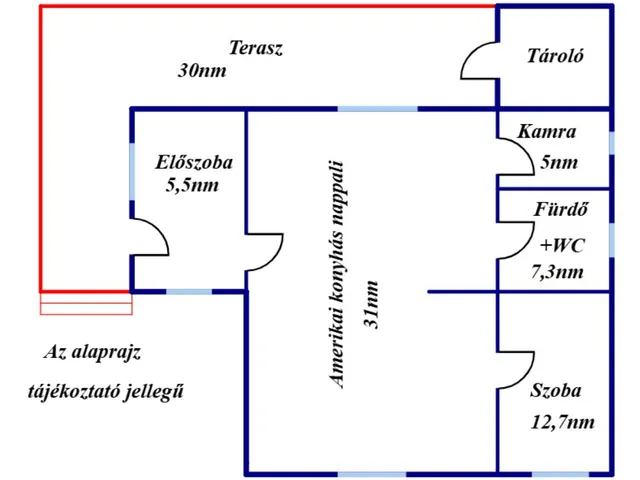 Eladó ház Tiszafüred, Kócsújfalu 62 nm