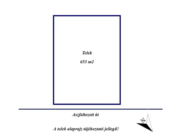 Eladó telek Újszász 653 nm