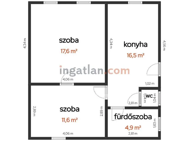 Eladó ház Tiszakécske 51 nm