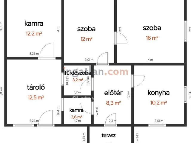 Eladó ház Tiszakécske 52 nm