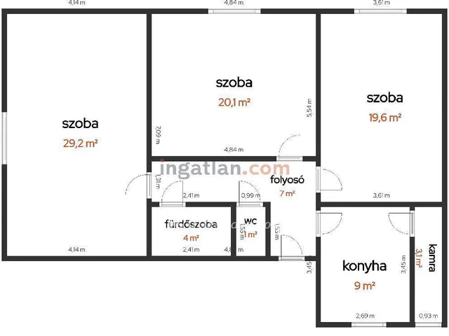 Eladó lakás Tiszakécske 92 nm