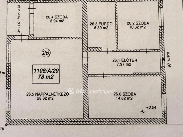 Eladó lakás Szolnok, Belváros 78 nm