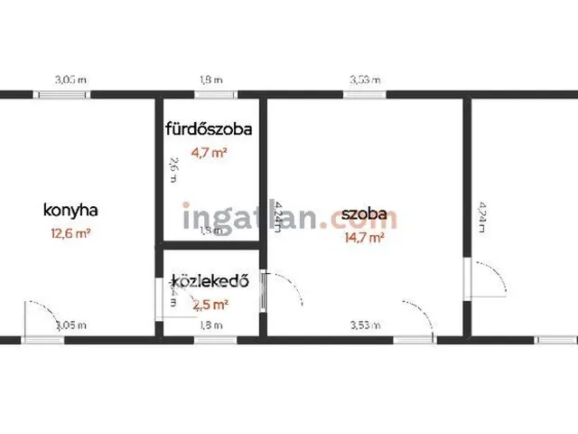 Eladó ház Tiszakécske 54 nm