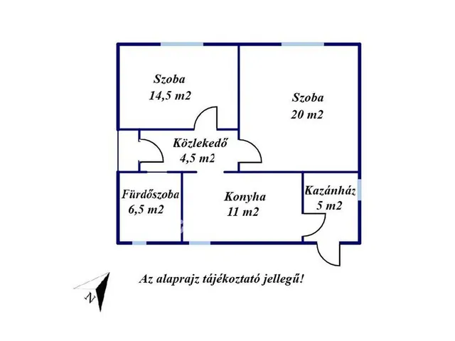 Eladó ház Tiszafüred 62 nm