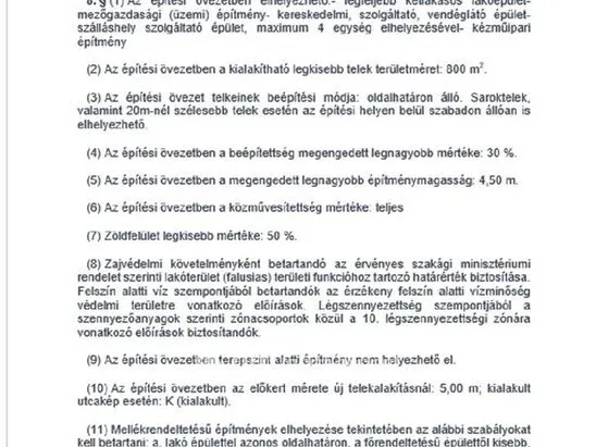 Eladó telek Tápiószele 3158 nm