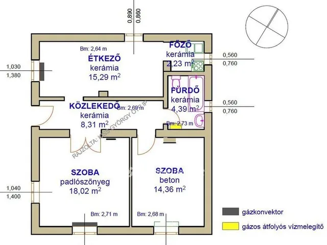 Eladó ház Poroszló 62 nm