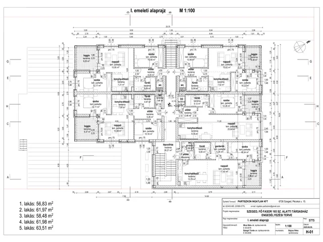 Eladó lakás Szeged, Marostő, Fő fasor 165. 62 nm