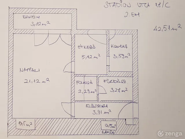 Eladó lakás Veszprém, Egyetemváros 42 nm