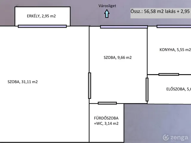 Eladó lakás Budapest VII. kerület, Ligetváros, Dózsa György út 80/A 57 nm