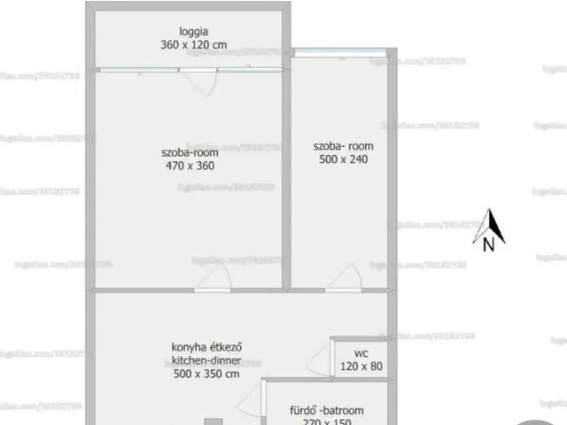 Eladó lakás Salgótarján, Zagyvapálfalva 55 nm