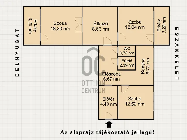 Eladó lakás Budapest XV. kerület, Újpalota 72 nm