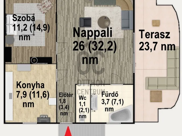 Eladó lakás Dunakeszi, Szabadságliget 51 nm