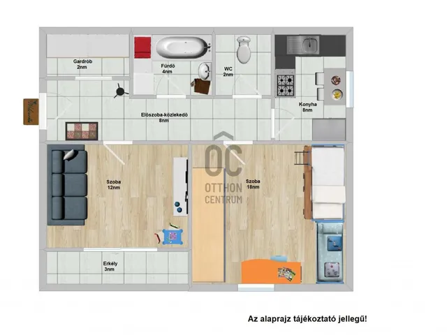 Eladó lakás Budapest XVIII. kerület 53 nm