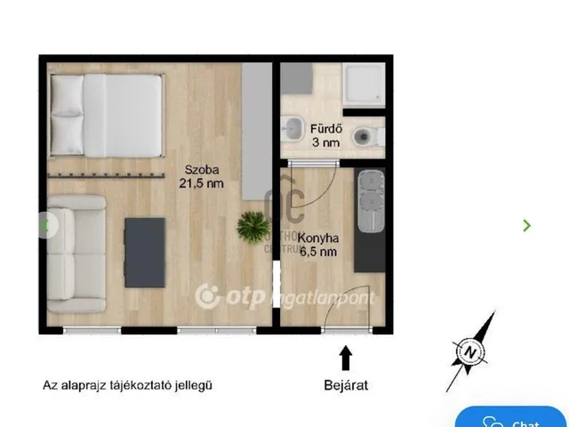 Eladó lakás Budapest VII. kerület 31 nm