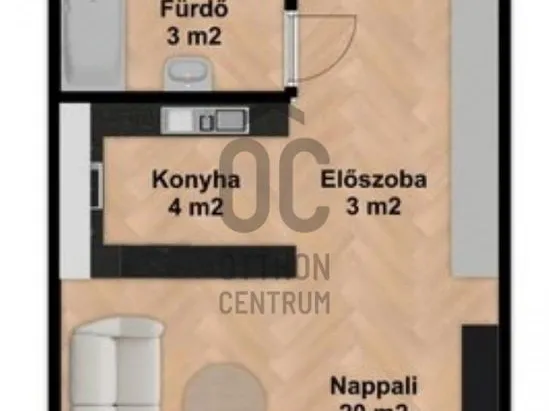 Eladó lakás Budapest XV. kerület, Rákospalota 30 nm
