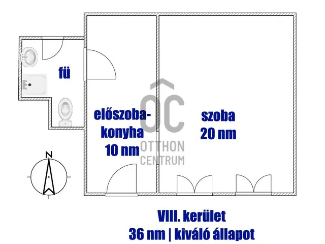 Eladó lakás Budapest VIII. kerület 36 nm