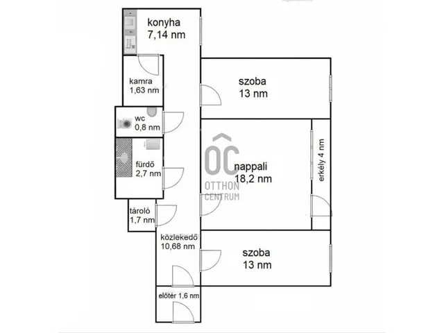 Eladó lakás Budapest XX. kerület 70 nm