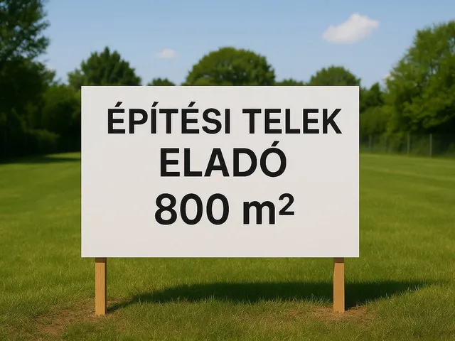 Eladó telek Bősárkány 800 nm