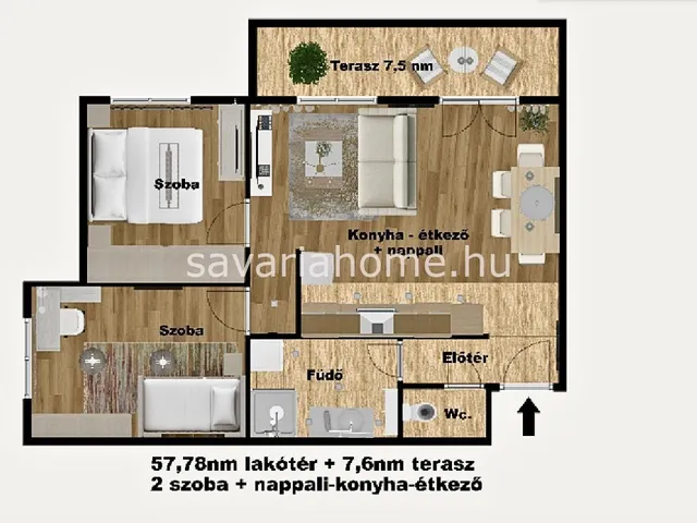 Eladó lakás Szombathely 58 nm