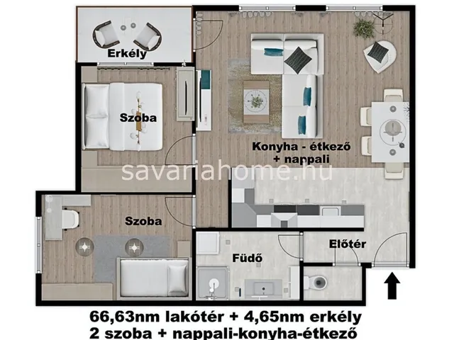 Eladó lakás Szombathely 66 nm