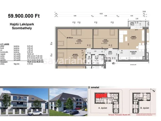 Eladó lakás Szombathely, Ifjúsági lakótelep 73 nm