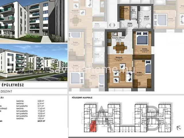 Eladó lakás Szombathely 64 nm