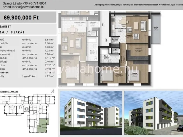 Eladó lakás Szombathely, Olad 74 nm