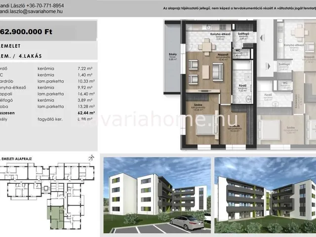 Eladó lakás Szombathely, Olad 62 nm