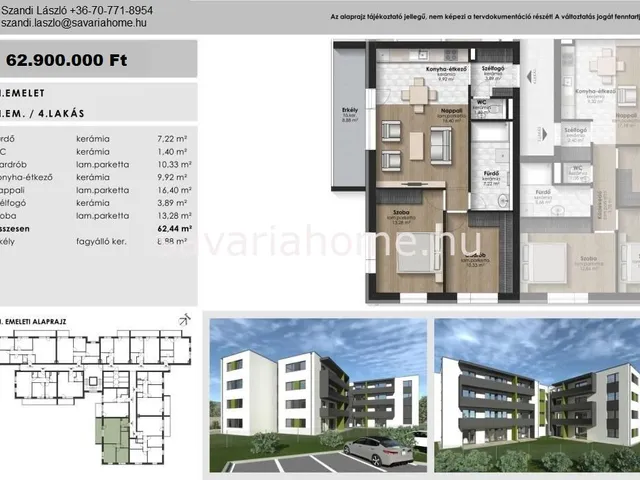 Eladó lakás Szombathely, Olad 62 nm