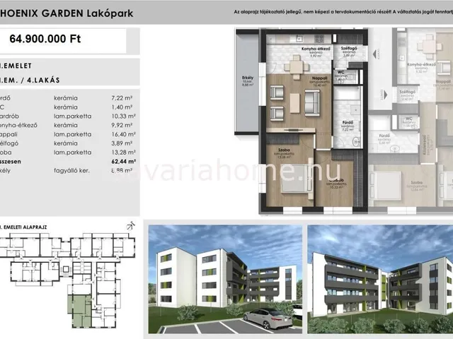 Eladó lakás Szombathely, Olad 62 nm