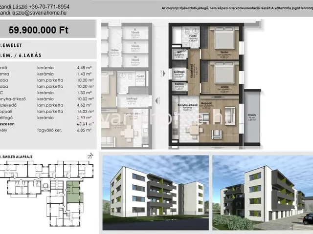 Eladó lakás Szombathely, Olad 61 nm